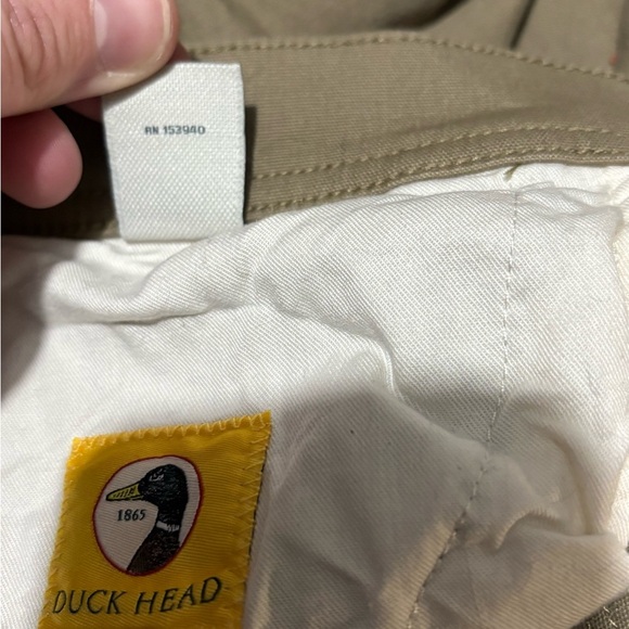 Duck Head Tan Chinos Lightweight Cotton Blend - Picture 8 of 10